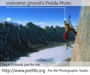 mahatma ghandi's PreLife Photo